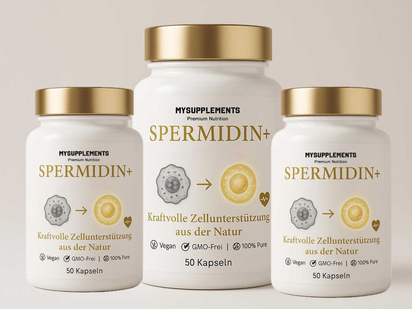 Spermidin Kapseln – Hochdosiertes Spermidin (5mg pro Kapsel)