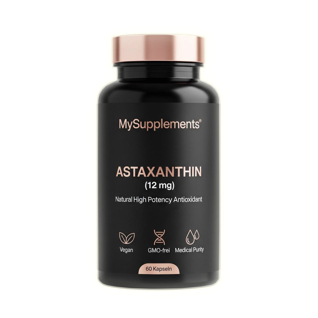 Astaxanthin Kapseln – Natürliches Antioxidans aus Algen 12mg