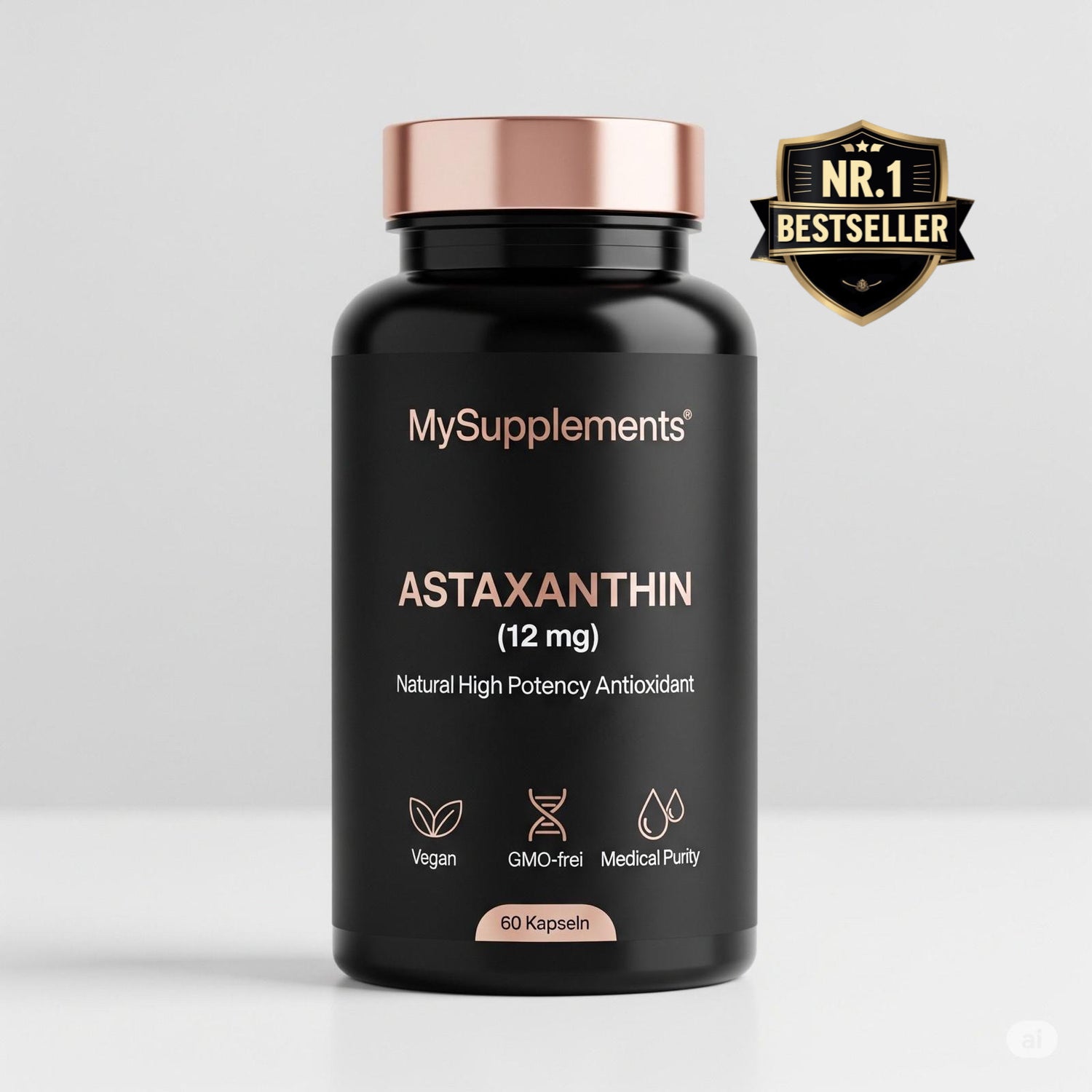 Astaxanthin Kapseln 12 mg – Haut & Zellschutz