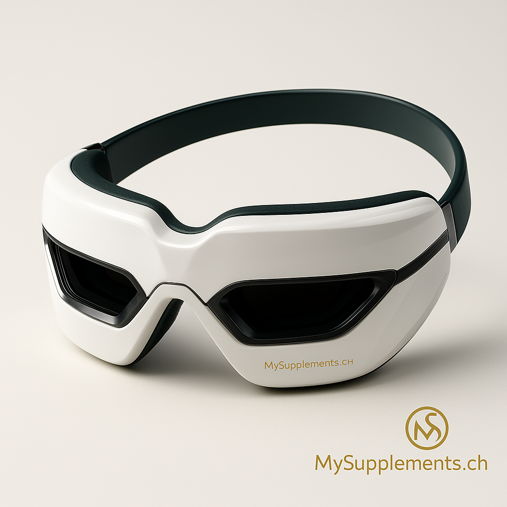 MySupplements® Augenmassagegerät Pro – Wärmefunktion, Kompression & EMS für Augenpflege